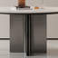 Light luxury and simple round dining table-122928240