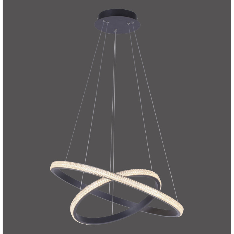 Sandisfield 2 - Light Geometric LED Chandelier