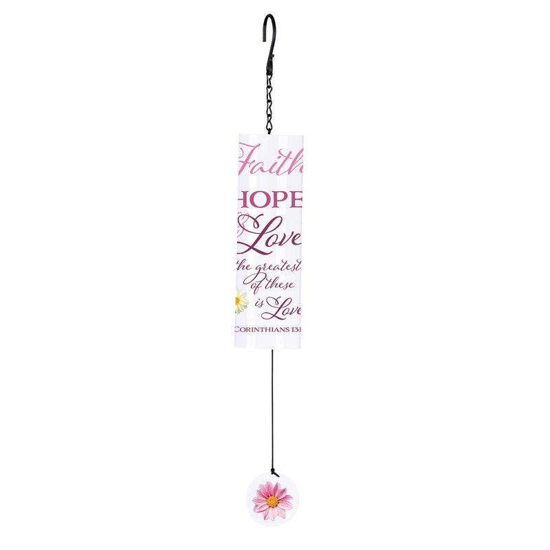 Carillon à vent Faith Hope Love Iron