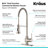 KRAUS Britt Single Handle Commercial Style Kitchen Faucet-98373820-98373827