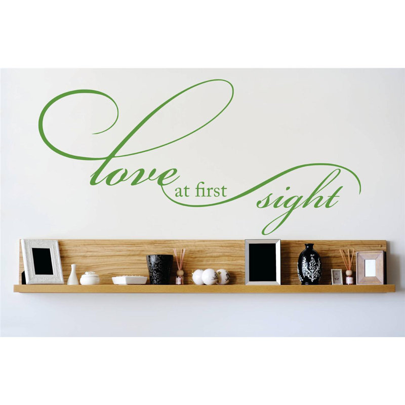 Text & Numbers Wall Decal, Green, 14" H x 30" W x 0.16" D