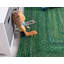 Tapis vert en coton tressé à la main Awena-136434508