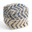 Pouf en laine et coton - naturel 16 x 16 x 16, capacité de 200 lb, entièrement assemblé, nettoyer les taches seulement, rembourré de perles et pouf cubique, propre, perlé