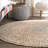 Pantanella Handmade Braided Jute/Wool Brown Rug-729507622