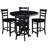 Counter Height Extendable Solid Wood Dining Set-70495535-67339888