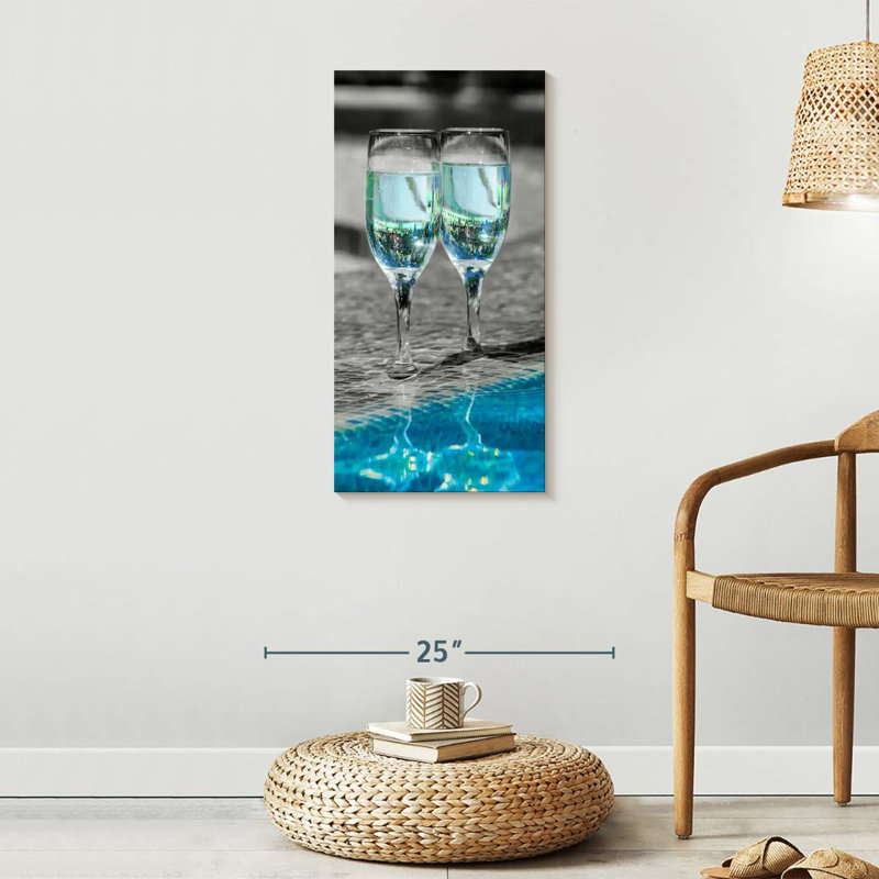 " Pop Pool Wine " by SodaPopArt, 30" H x 15" W x 1.25" D