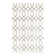 Glam Geometric White Silver Area Rug
