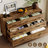 7 Drawer Wide Modern Chest Of Drawers With X-Shaped Sturdy Base-1576804999