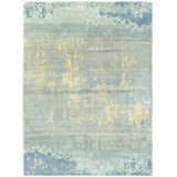 Wool And Silk Nepal One-of-a-Kind Rectangle 9' X 12' Area Rug