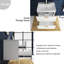 Meuble-lavabo simple mural 24 po avec plateau en résine Taibe
