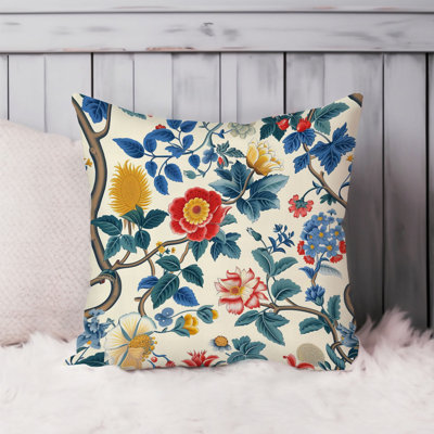 World and Countries Asian Style Floral & Botanical Pattern III