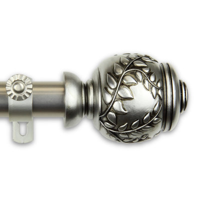 Rebecca Stainless Steel Adjustable Single Curtain Rod