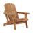 Outdoor Adirondack Chair, Wooden Folding Pre-Assembled Backrest And Seatboard