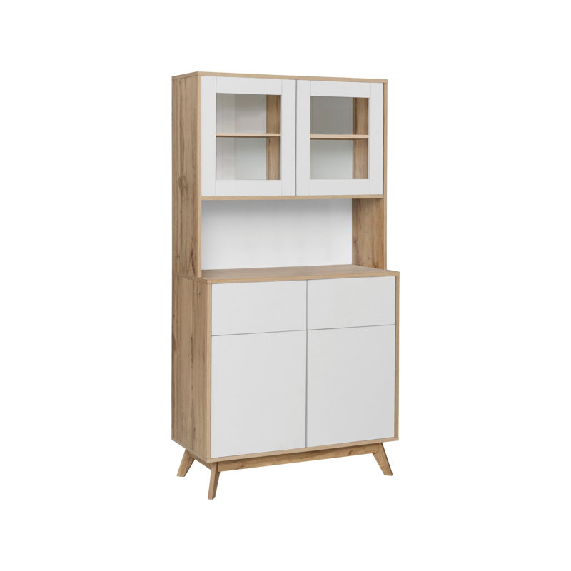 Saguaro 165cm Kitchen Pantry, Oak/White
