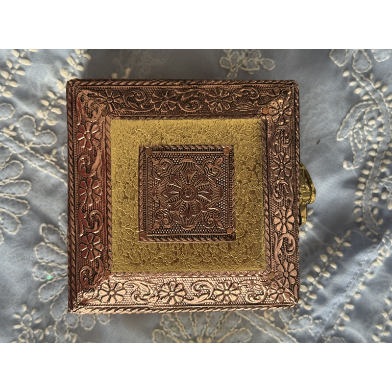 Metal Jewellery Box + Vintage