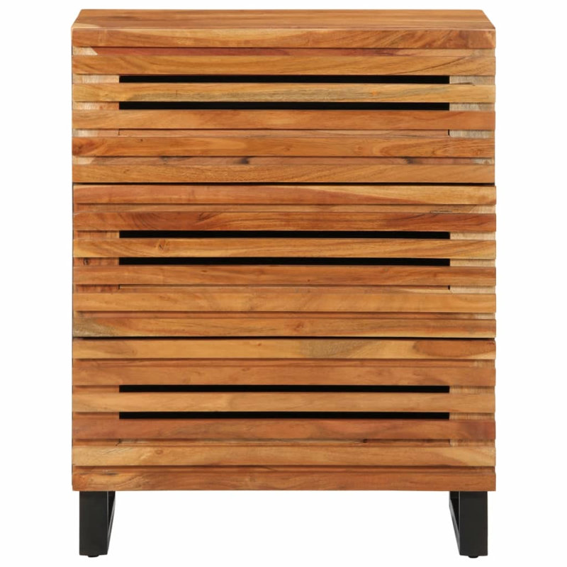 Briseis 60cm W 3 - Drawer Chest of Drawers, Ochre brown