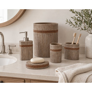 Ensemble d'accessoires de salle de bain 5 pièces Carly