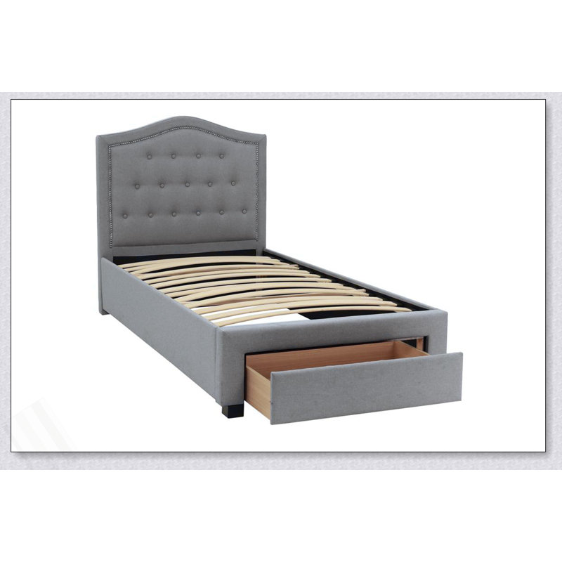 California Bed 1Pc, LIght Grey