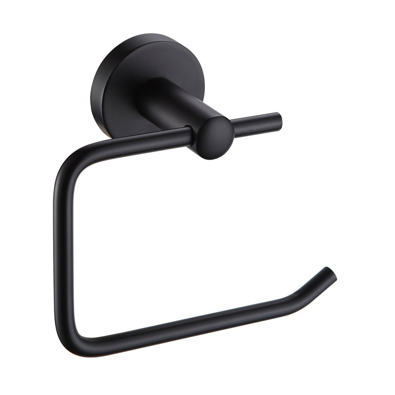 Abhainn Wall Mounted Toilet Paper Holder, Black