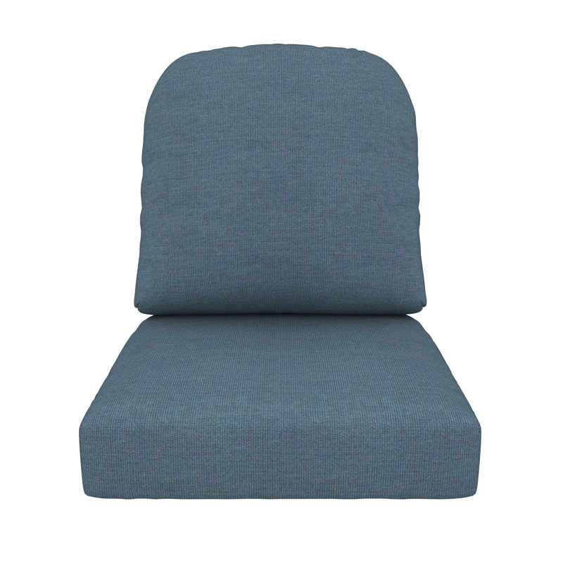 Outdoor Sunbrella® Seat/Back Cushion, Spectrum Denim Sunbrella®