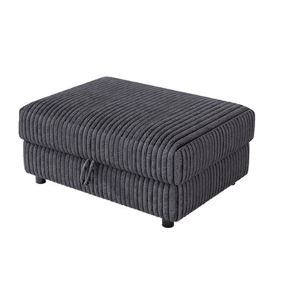 Luxurious Corduroy Upholstery Ottoman For Extra Large True Components , Can Be Assembled For Modern Oversized Convertible U & L Shaped Sectional Couch,Tool-Free Assembly