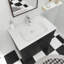 Meuble-lavabo simple 30 po avec comptoir en céramique Aylen