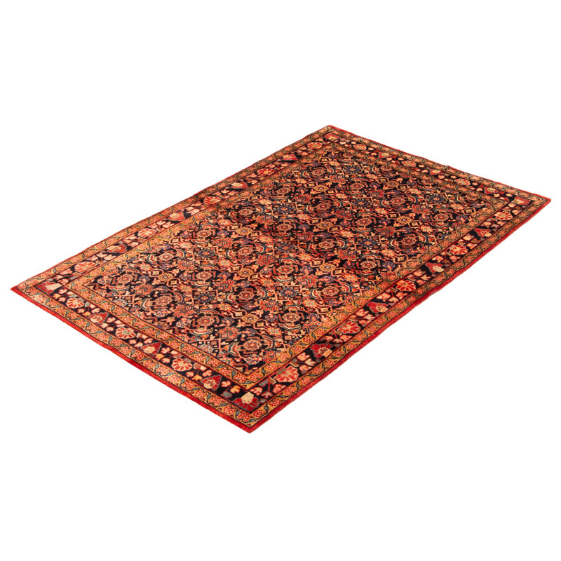 Tapis bleu marine Andelz 4 pi 4 po x 6 pi 11 po