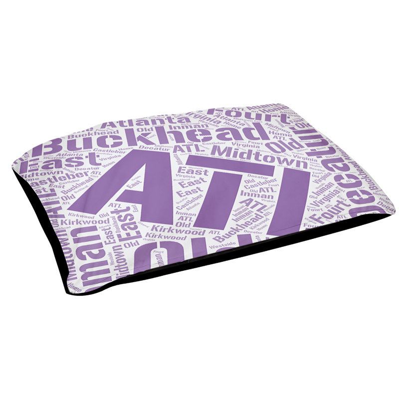 Oreiller rectangulaire designer, Grand L 50 po x l 40 po, Mauve, Boston