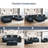 Tremee Velvet Modular Corner Sectional with Ottoman-87455965