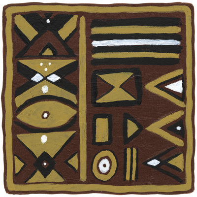 Tribal Rhythms I - Wrapped Canvas Painting