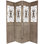 85.25" x 72" Railing Scrolls 4 Panel Room Divider