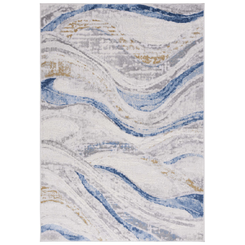 Amarvir Performance Abstract Rug, Rectangle 5'3" x 7'6"