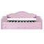 Lit de jour simple tapissier avec DEL et 2 tiroirs, rose-756701099-756701100