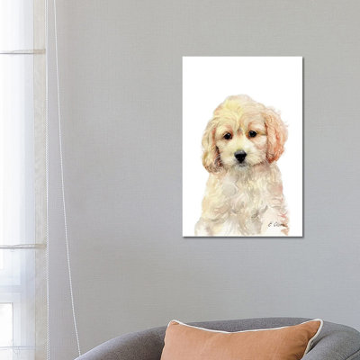 Cockapoo Puppy - Wrapped Canvas Painting