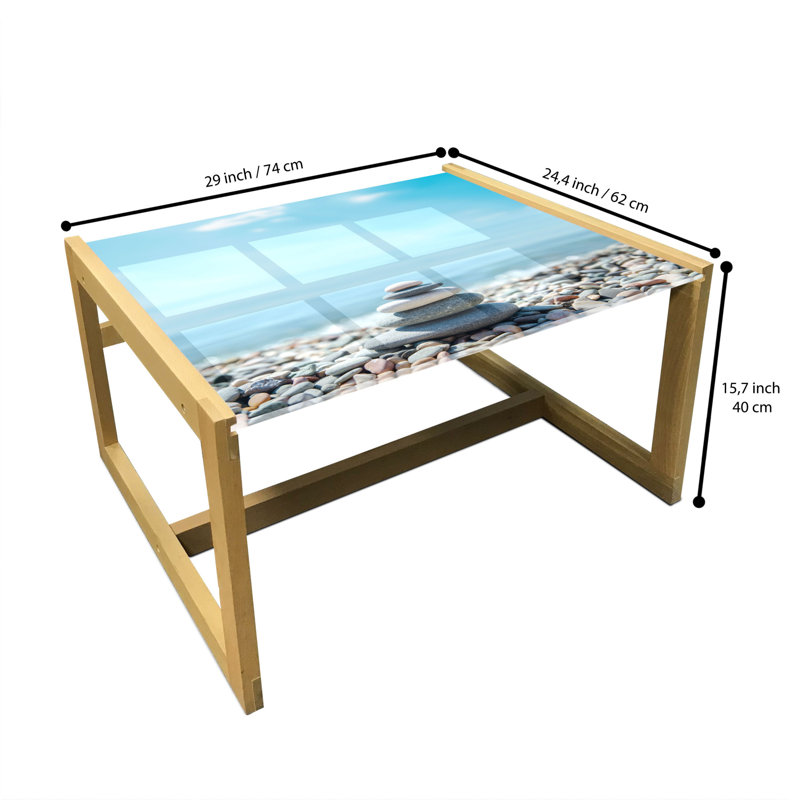Jachob Sled Coffee Table, 62cm H x 74cm W x 40cm D