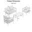 Multi-Person Iron Sofa Set with Rattan Accents — Waterproof, Rust-Proof & Flexible for Your Garden Retreat-2011064405