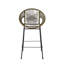 Tabouret de bar d'extérieur vert Ferrara, ensemble de 2-283310612