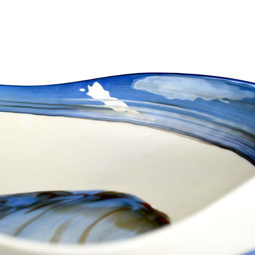 Murano Glass Specialty Vessel Bathroom Sink, Marina