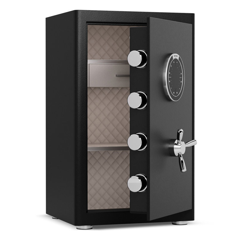 2.8 Cu Ft Safe, Heavy-duty Steel, Digital Keypad, 10mm Door, 28mm Bolts, Removable Shelf, Jewelry Box, Dual Alarm, Silent Mode, Home, Work Home Bag, Multiple Settings