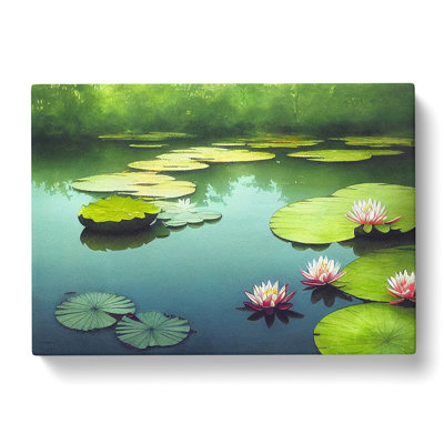 Lily Pond Watercolour Vol.4 - Wrapped Canvas