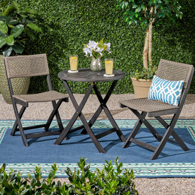 Ensemble bistro Hillside, 2 chaises et 1 table