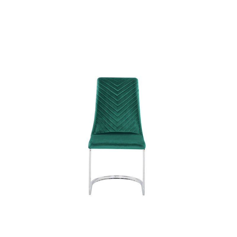 Baskett Upholstered Dining Chair, Green