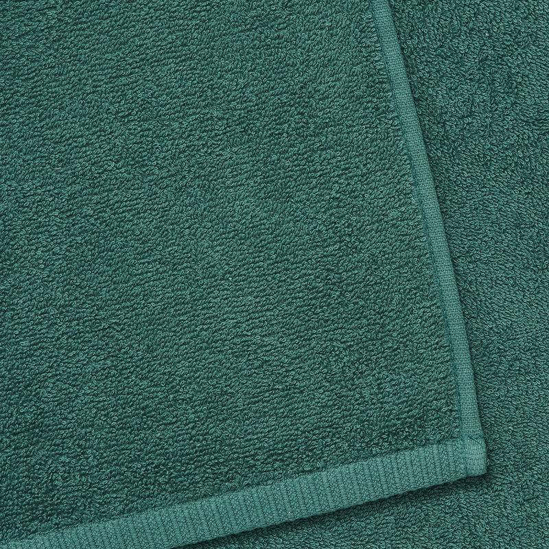 Quick Dry Cotton 8 Piece Towel Set, Forest Green