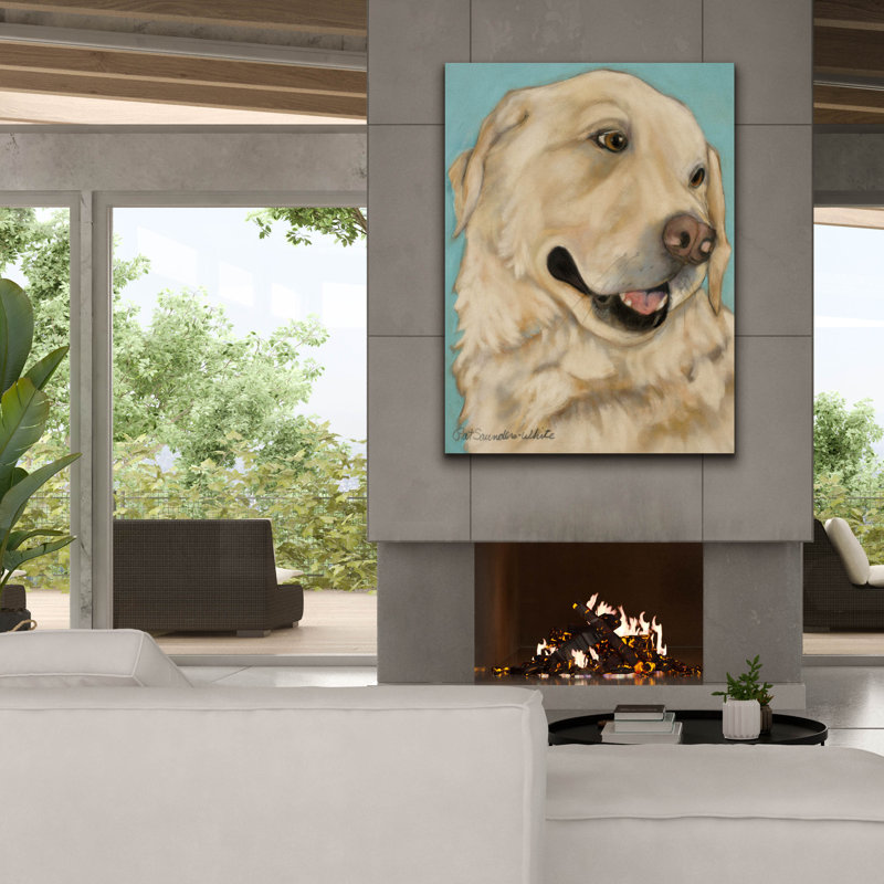  «Jasper» par Pat Saunders, art mural en toile blanche, 40 po x 54 po, H 54 po x l 40 po