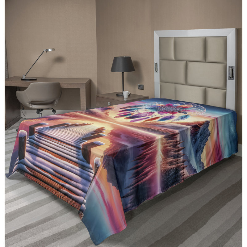 Polyester Abstract Flat Sheet, Twin Flat Sheet