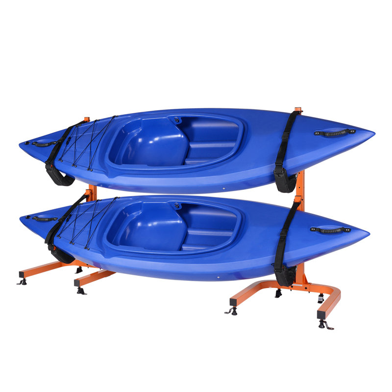 Double support de rangement pour kayaks - Deux supports de kayak autoportants de 73,25 po par Rad Sportz