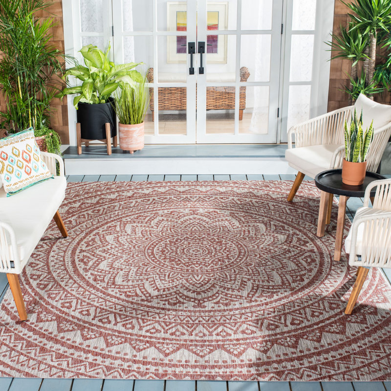 Tapis d'intérieur / extérieur Amedee Performance, Rectangle 5 pi 3 po x 7 pi 7 po