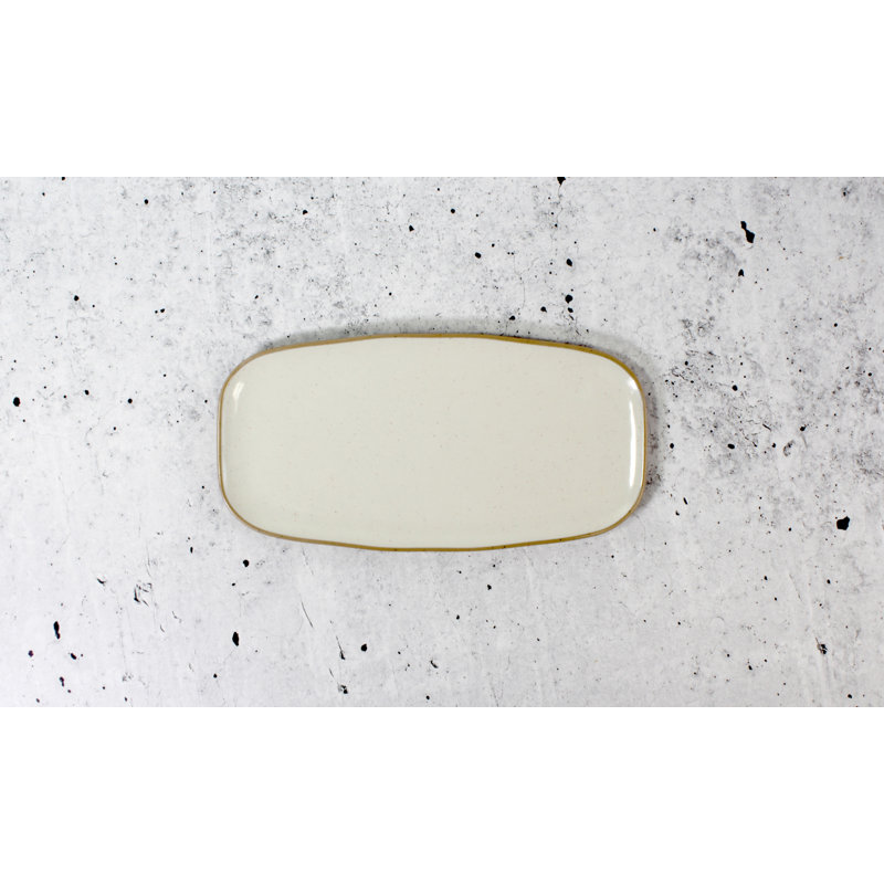 Host Marl Melamine Platter, Cream