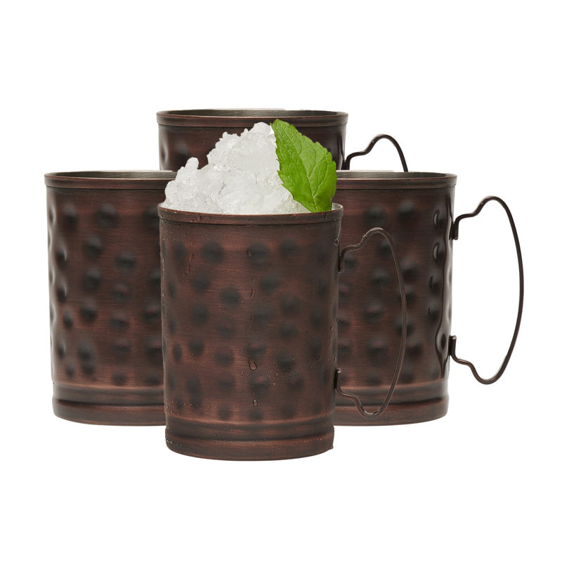Moscow Mule Libbey Hammered Copper Mugs
