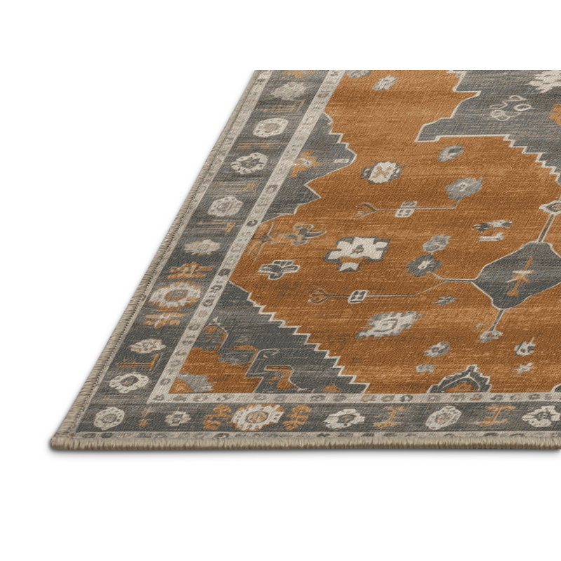 Tapis brun lavable à la machine